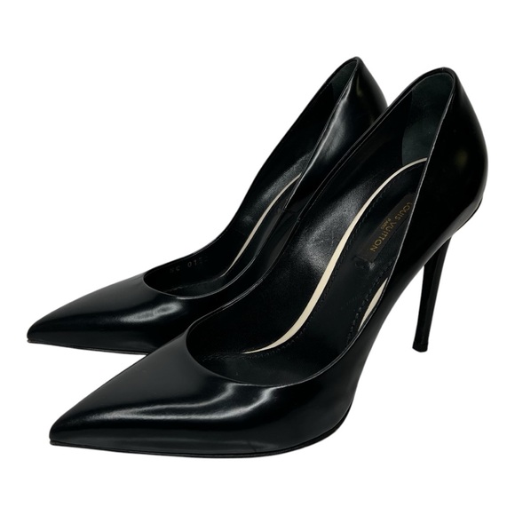 Louis Vuitton Black Smooth Leather Heeled Pumps - Picture 1 of 11